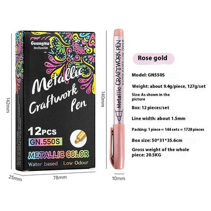 550s Color Metal Pen Hard-headed Craft Pen Paint Marker Pen