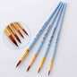 4pcs Matte Blue Wood Oil Painting Pens