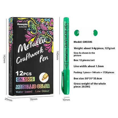 550s Color Metal Pen Hard-headed Craft Pen Paint Marker Pen
