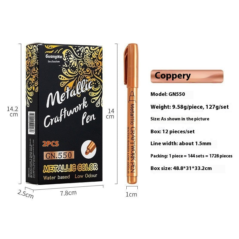 550s Color Metal Pen Hard-headed Craft Pen Paint Marker Pen