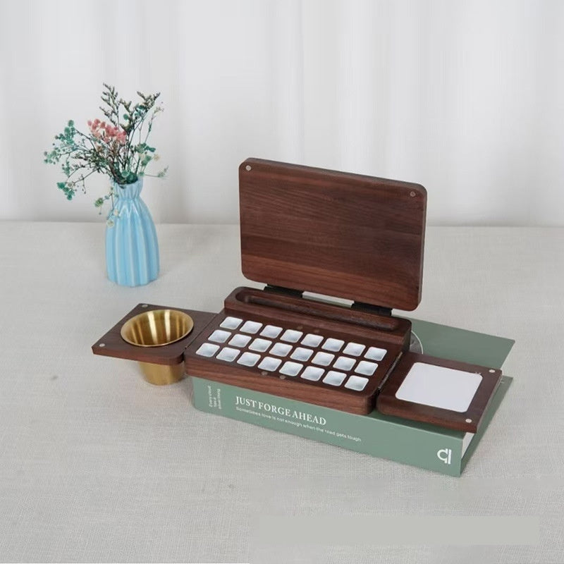 Wooden Watercolor Drawing Board Painting Oil Paint Storage Box