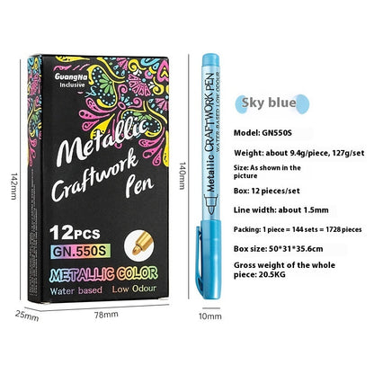 550s Color Metal Pen Hard-headed Craft Pen Paint Marker Pen