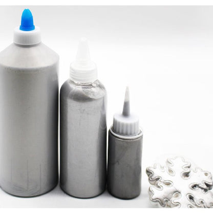 Large Bottle Metallic Acrylic Pigment Gold Silver Copper