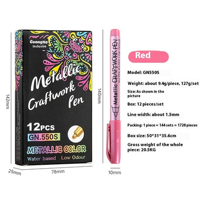 550s Color Metal Pen Hard-headed Craft Pen Paint Marker Pen