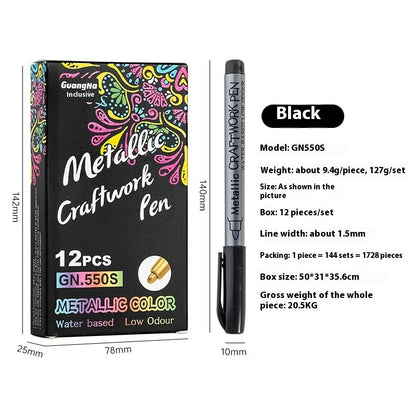 550s Color Metal Pen Hard-headed Craft Pen Paint Marker Pen