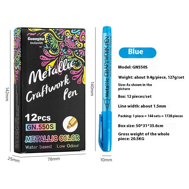 550s Color Metal Pen Hard-headed Craft Pen Paint Marker Pen