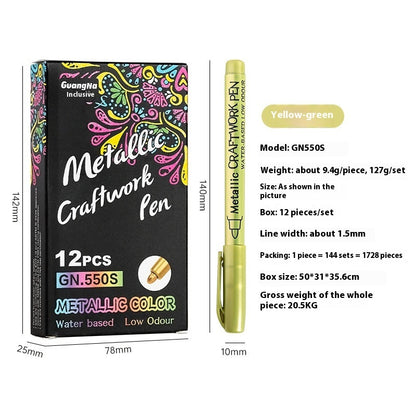 550s Color Metal Pen Hard-headed Craft Pen Paint Marker Pen